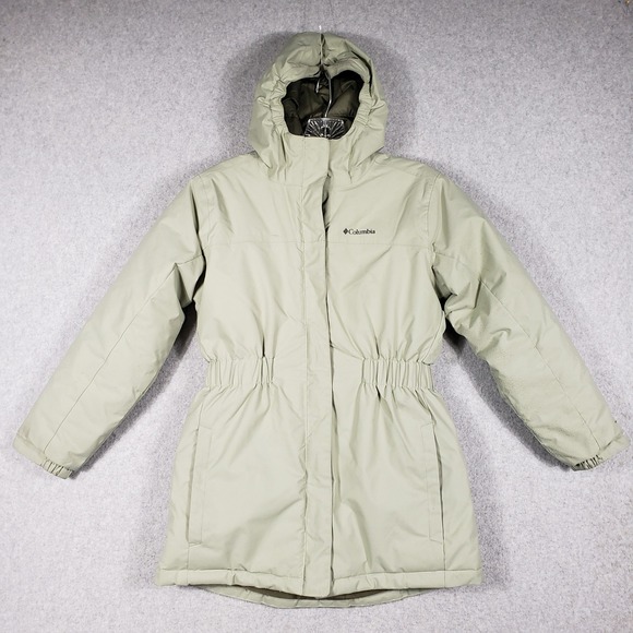 Columbia Other - Columbia Girls M 10/12‎ Sage Green Omni-Heat Parka Gorpcore Winter Jacket Hooded